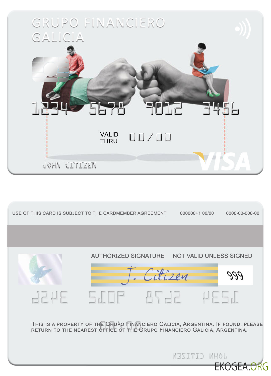 Carte visa Argentine Grupo Financiero Galicia